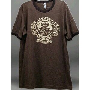 Tabanero Cigars Tampa XL Brown Double Sided Graphic T-Shirt Cuban Artisans Ybor